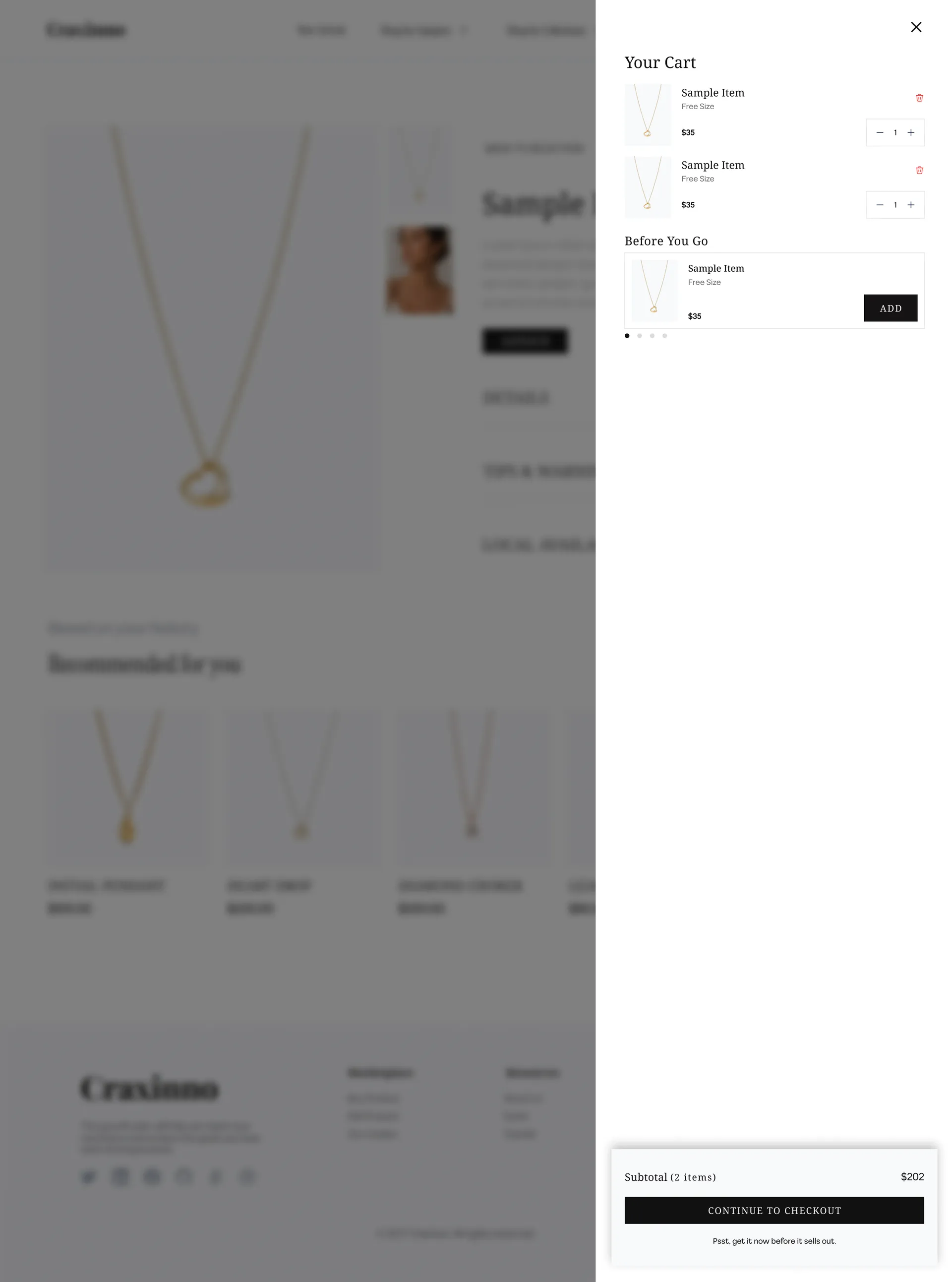 Craxinno — Luxury Jewelry E-Commerce Design — 04
